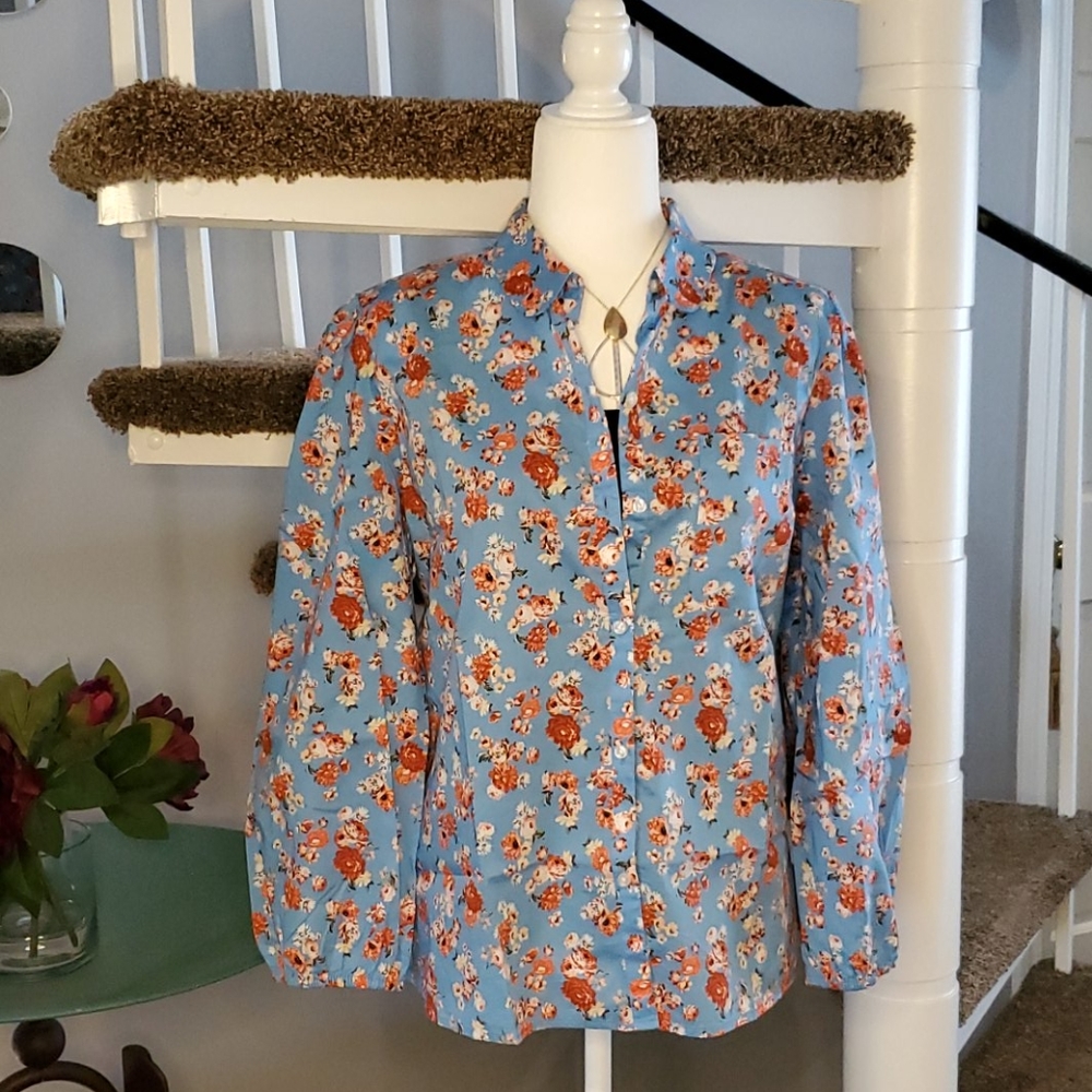 Lucky Brand Floral-print Button DownTop